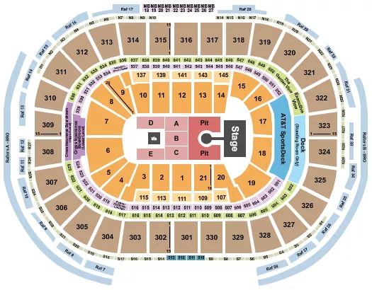 seating chart for TD Garden - Weezer - eventticketscenter.com