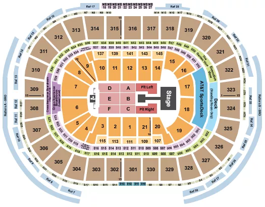 seating chart for TD Garden - sombr - eventticketscenter.com