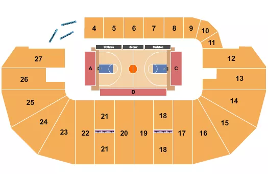 seating chart for TD Place Arena - Basketball 2 - eventticketscenter.com