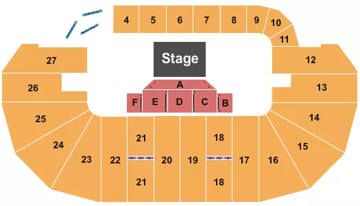 seating chart for TD Place Arena - Half House - eventticketscenter.com