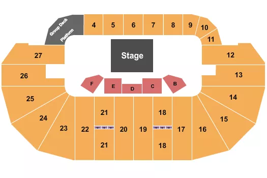 seating chart for TD Place Arena - Reserved Floor 5 - eventticketscenter.com