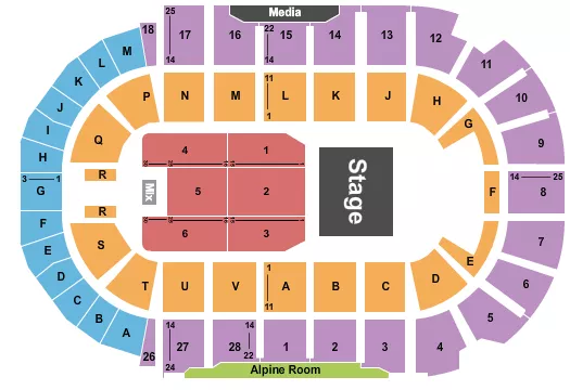 seating chart for TD Station - Endstage - eventticketscenter.com