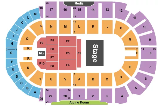 seating chart for TD Station - Half House 2 - eventticketscenter.com