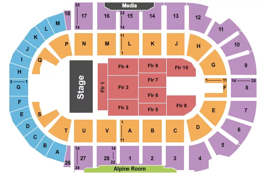 seating chart for TD Station - Half House - eventticketscenter.com