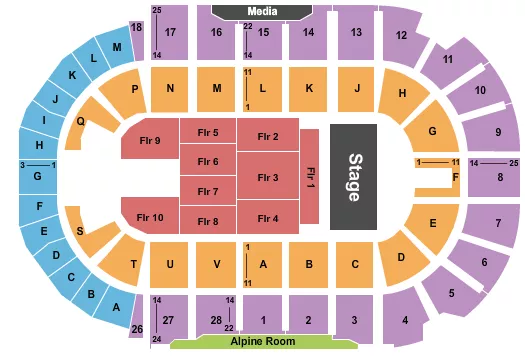 seating chart for TD Station - Half House - eventticketscenter.com