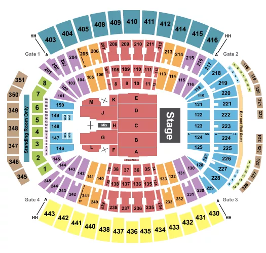 seating chart for EverBank Stadium - George Strait - eventticketscenter.com