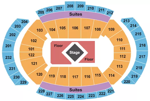 seating chart for T-Mobile Center - Drake 2024 - eventticketscenter.com