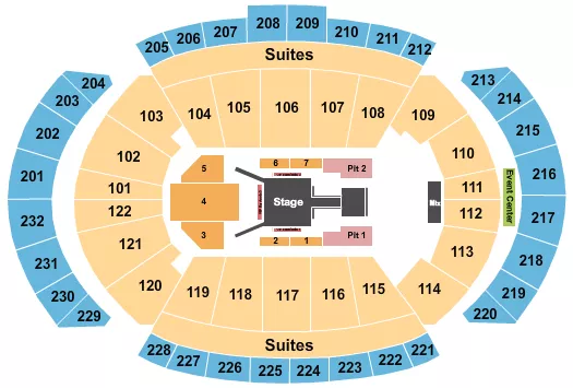 seating chart for T-Mobile Center - Fuerza Regida - eventticketscenter.com