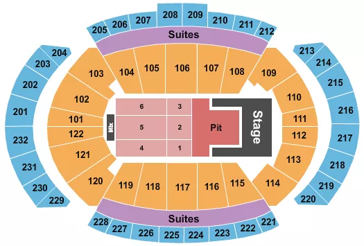 seating chart for T-Mobile Center - Olivia Rodrigo - eventticketscenter.com