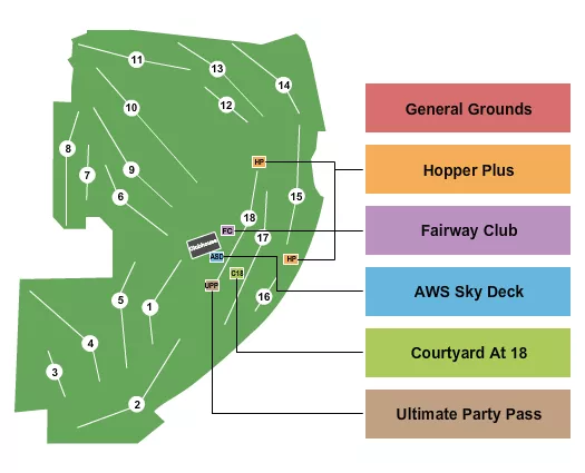 seating chart for TPC At Deere Run - Golf 2 - eventticketscenter.com