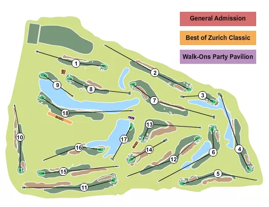 seating chart for TPC Louisiana - Golf - eventticketscenter.com