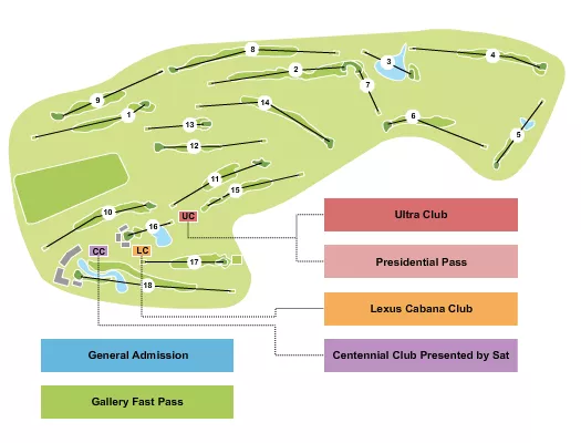 seating chart for TPC San Antonio - Golf - eventticketscenter.com