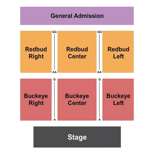 seating chart for Table Mountain Casino - Endstage 3 - eventticketscenter.com