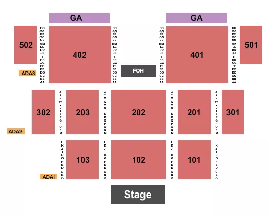 seating chart for Tachi Palace Hotel & Casino - Endstage Outdoor 2 - eventticketscenter.com