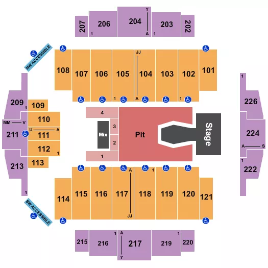 seating chart for Tacoma Dome - ENHYPEN - eventticketscenter.com