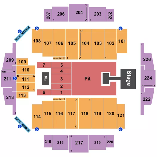 seating chart for Tacoma Dome - ENHYPEN - eventticketscenter.com