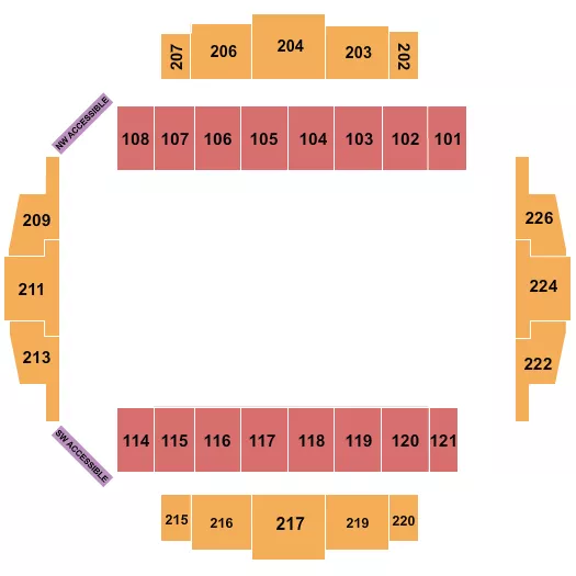 seating chart for Tacoma Dome - Monster Jam 2023 - eventticketscenter.com