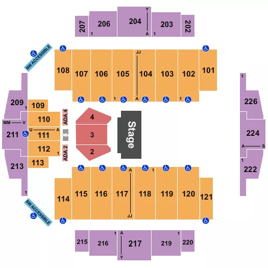 seating chart for Tacoma Dome - Paw Patrol - eventticketscenter.com