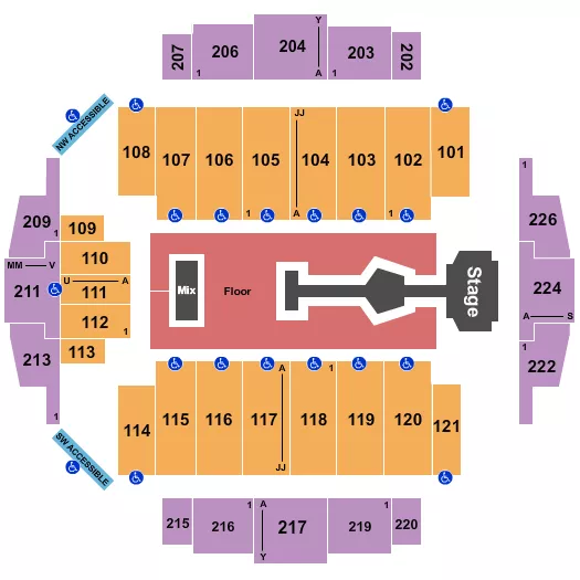 seating chart for Tacoma Dome - Tomorrow X Together - eventticketscenter.com