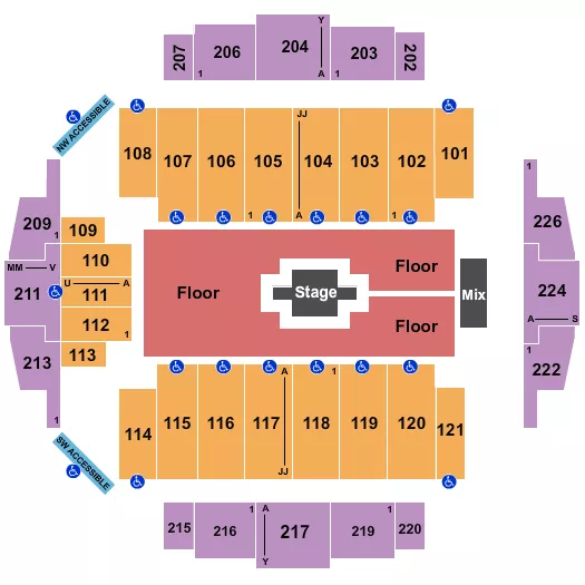 The Most Awesome tacoma dome seating chart