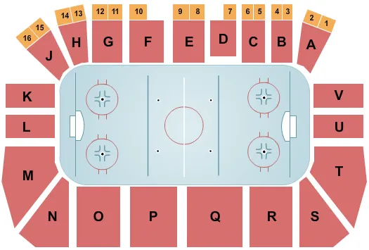 Hockey Seating Map