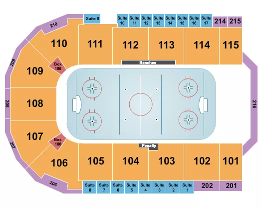 Hockey Seating Map