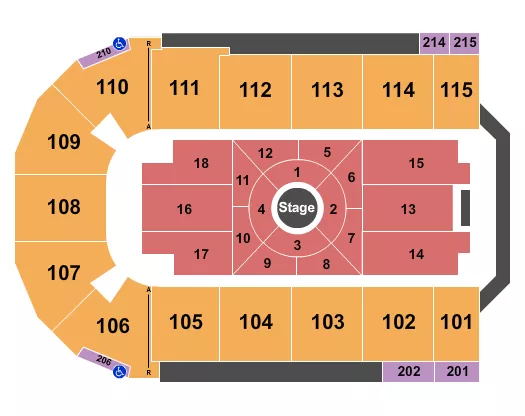 seating chart for Tahoe Blue Event Center - Nate Bargatze - eventticketscenter.com