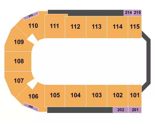 seating chart for Tahoe Blue Event Center - Open Floor - eventticketscenter.com