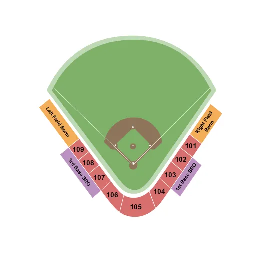 seating chart for Tal Anderson Field - Baseball - eventticketscenter.com
