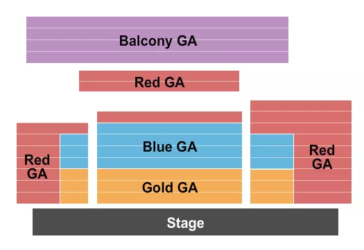 seating chart for Tally Ho Theater - Crossroads Fest - eventticketscenter.com
