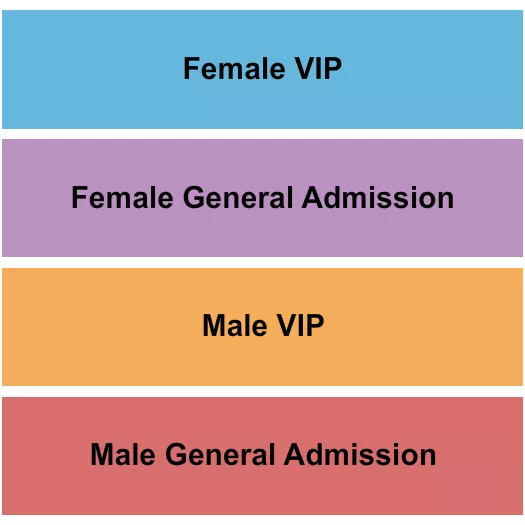 seating chart for Tao Nightclub - Venetian Casino - GA/VIP - Male/Female - eventticketscenter.com