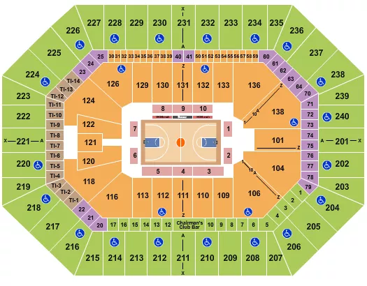 seating chart for Target Center - Basketball - Globetrotters - eventticketscenter.com