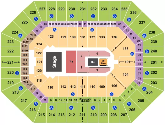 seating chart for Target Center - Breaking Benjamin - eventticketscenter.com