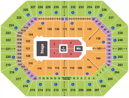 seating chart for Target Center - Cyndi Lauper - eventticketscenter.com