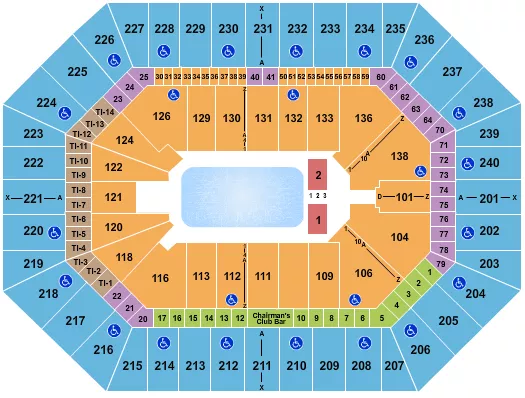 seating chart for Target Center - Disney On Ice - eventticketscenter.com