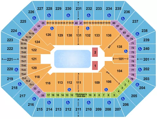 seating chart for Target Center - Disney On Ice 2024 - eventticketscenter.com