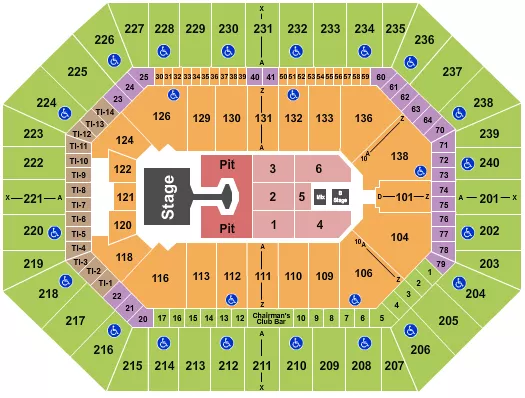 seating chart for Target Center - Disturbed - eventticketscenter.com