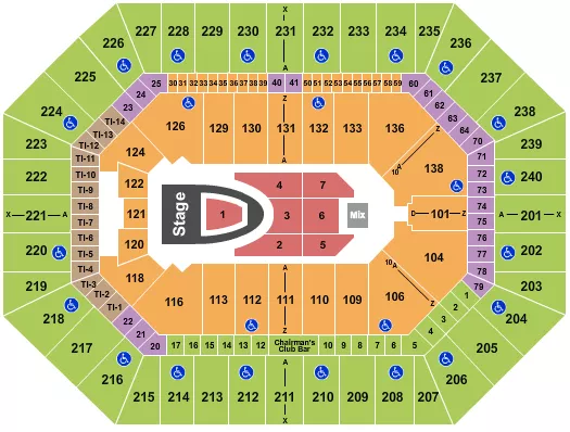seating chart for Target Center - For King and Country - eventticketscenter.com