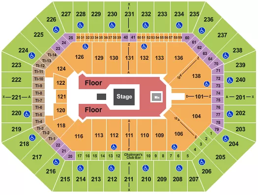 seating chart for Target Center - Forrest Frank - eventticketscenter.com