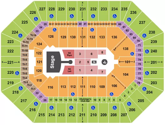 seating chart for Target Center - Greta Van Fleet - eventticketscenter.com
