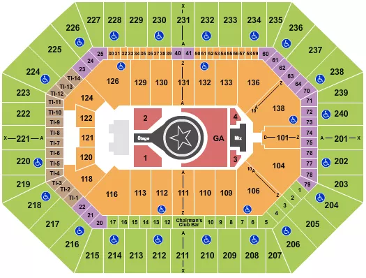 seating chart for Target Center - Kacey Musgraves - eventticketscenter.com