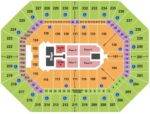 seating chart for Target Center - Kelsea Ballerini - eventticketscenter.com