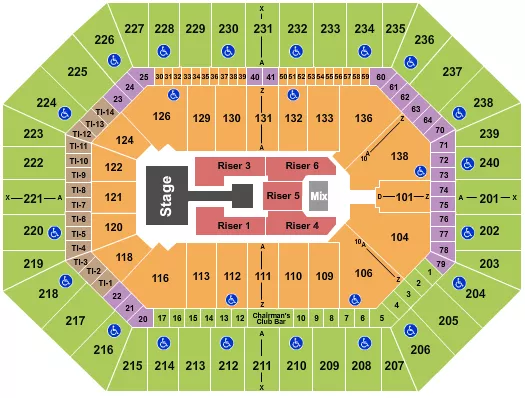 seating chart for Target Center - Nicki Minaj - eventticketscenter.com