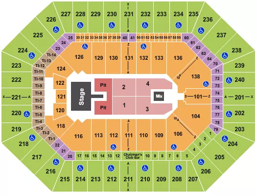 seating chart for Target Center - Parker McCollum - eventticketscenter.com