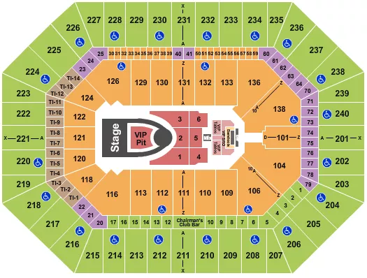seating chart for Target Center - Usher 2024 - eventticketscenter.com