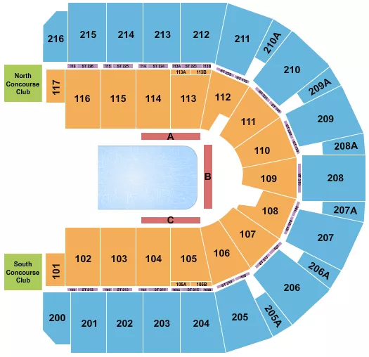 seating chart for Vibrant Arena at The MARK - Crystal - eventticketscenter.com