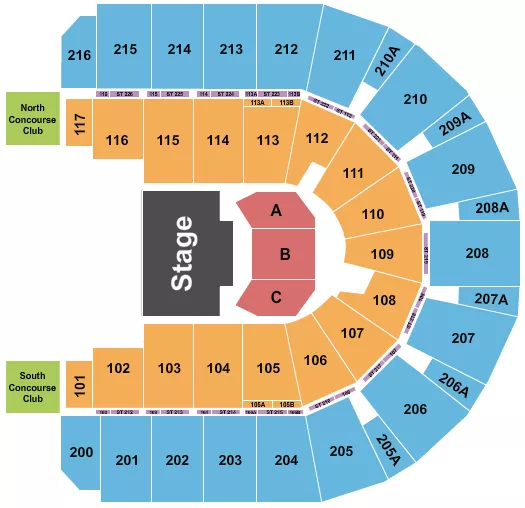 seating chart for Vibrant Arena at The MARK - Paw Patrol - eventticketscenter.com