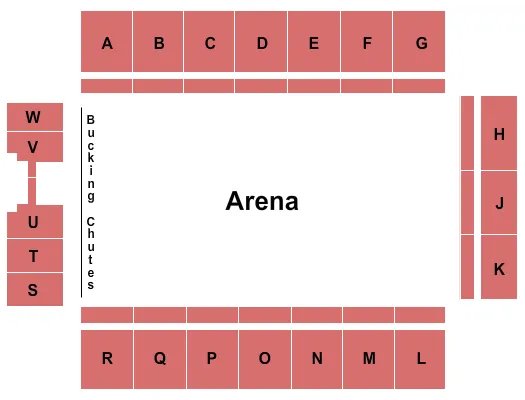 seating chart for Taylor County Expo Center - Rodeo - eventticketscenter.com