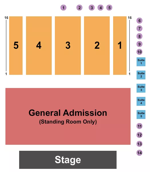 seating chart for Boeing Center at Tech Port - Endstage 2 - eventticketscenter.com