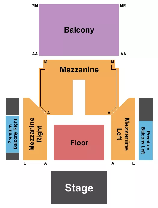 seating chart for TempleLive Peoria - Endstage GA Floor - eventticketscenter.com